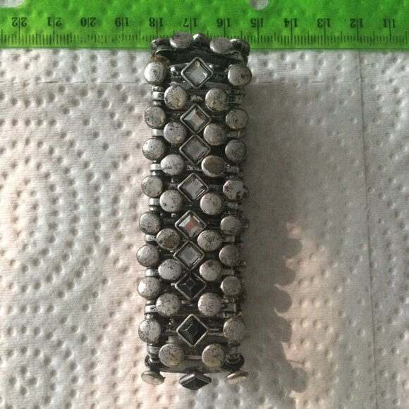 Women's bracelet metal vintage elastic - Picture 7 of 7